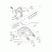 Схема вузла: Задній важіль (маятник) для Kawasaki ZX1000 Ninja ZX-10R