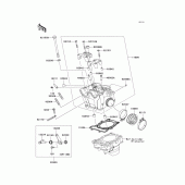 Схема вузла: Головка циліндра для Kawasaki KX250/KX252 KX250F