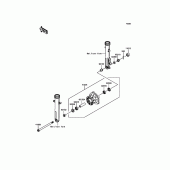 Схема узла: Ступица переднего колеса для Kawasaki KLE300 Versys-X 300 ABS