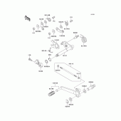 Схема узла: Переключатель передач для Kawasaki ZX1100 Ninja ZX-11