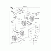 Схема узла: Карбюратор(1/2) для Kawasaki ZX750 Ninja ZX-7