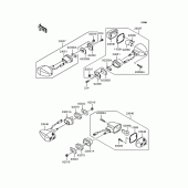 Схема узла: Поворотники для Kawasaki ZR1200 ZRX1200S