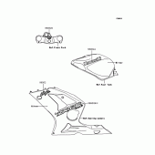 Схема узла: Наклейки (Silver; ZX636-B2H) для Kawasaki ZX636 Ninja ZX-6R