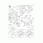 Схема узла: Cowling lowers(1/2)(zx900-e2) для Kawasaki ZX900 Ninja ZX-9R