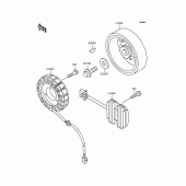 Схема вузла: Генератор для Kawasaki ZR400 ZRX