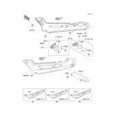 Схема вузла: Side covers/chain cover(1/2) для Kawasaki EX250 ZZR250