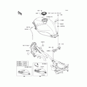 Схема вузла: Паливний бак для Kawasaki EX250 Ninja 250R