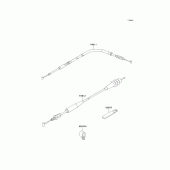 Схема узла: Тросики для Kawasaki KX250/ KX252 KX250