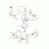 Схема вузла: Поворотники для Kawasaki KL650 KLR650