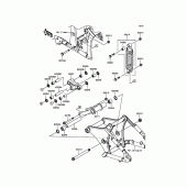 Схема вузла: Підвіска/задній амортизатор для Kawasaki VN900 Vulcan 900 Classic LT