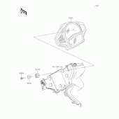 Схема вузла: Панель приладів для Kawasaki EX400 Ninja 400R