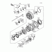 Схема вузла: Зчеплення для Kawasaki VN1500 VN-15