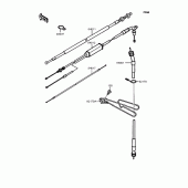 Схема вузла: Троси для Kawasaki KMX50 KSR-I