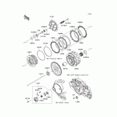 Схема вузла: Зчеплення для Kawasaki VN1700 Vulcan 1700 Nomad