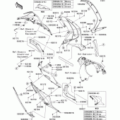 Схема узла: Нижний обтекатель для Kawasaki ZX1000 Ninja ZX-10R ABS