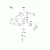 Схема вузла: Headlight(s) для Kawasaki ZX1100 ZZ-R1100