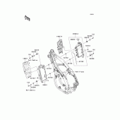 Схема вузла: Радіатор для Kawasaki KX450 KX450F