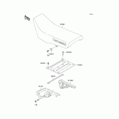 Схема узла: Сиденье для Kawasaki KL650 KLR650