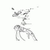 Схема вузла: Steering Damper для Kawasaki ZX600 Ninja ZX-6R