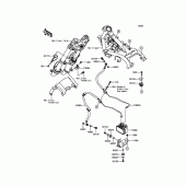 Схема вузла: Brake Piping для Kawasaki ER300 Z300 ABS