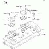 Схема вузла: Клапанна кришка для Kawasaki ZX600 Ninja ZX-6RR
