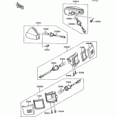 Схема узла: Поворотники для Kawasaki ZX1000 ZX-10