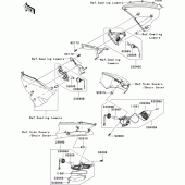 Схема вузла: Поворотники для Kawasaki ZX1400 ZZR1400 ABS