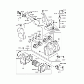 Схема узла: Воздушный фильтр для Kawasaki ZR1200 ZRX1200R