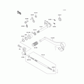Схема вузла: Перемикач передач для Kawasaki ZX750 Ninja ZX-7