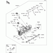 Схема вузла: Throttle для Kawasaki ZR1000 Z1000 ABS