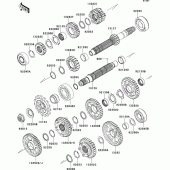 Схема узла: Трансмиссия для Kawasaki ZX1000 Ninja ZX-10R