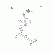 Схема вузла: Лапка гальма для Kawasaki BN125 Eliminator