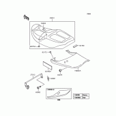 Схема узла: Сиденье для Kawasaki ZR1100 Zephyr 1100