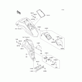 Схема вузла: Taillight(s) для Kawasaki KL650 KLR650
