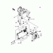 Схема узла: Радиатор для Kawasaki EX650 Ninja 650 ABS