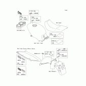 Схема узла: Информационные наклейки для Kawasaki EX500 Ninja 500R