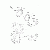 Схема вузла: Headlight(s) для Kawasaki EL250 Eliminator 250