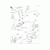 Схема вузла: Кермо (A8F/A8FA) для Kawasaki EJ400 W400