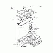 Схема узла: Цилиндр & Поршень для Kawasaki ZR1200 ZRX1200 DAEG