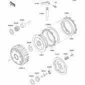 Схема вузла: Зчеплення для Kawasaki ZR550 Zephyr