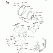 Схема узла: Headlight(s) для Kawasaki ZR1200 ZRX1200