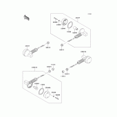 Схема узла: Поворотники для Kawasaki KLX250 KLX250SR