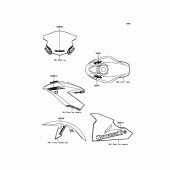 Схема вузла: Decals(Green)(White) для Kawasaki BX250 NINJA 250SL ABS