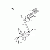 Схема вузла: Педаль гальма/Torque Link для Kawasaki VN900 Vulcan 900 Classic