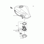 Схема вузла: Паливний насос для Kawasaki BX250 NINJA 250SL ABS