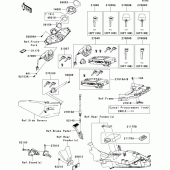 Схема узла: Замок зажигания для Kawasaki ZG1400 1400GTR ABS