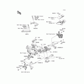 Схема узла: Крепление двигателя для Kawasaki KLE650 Versys 650 ABS