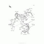 Схема вузла: Кріплення двигуна для Kawasaki ZG1400 Concours 14