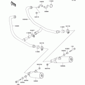 Схема вузла: Вихлопна система для Kawasaki EX500 EX500