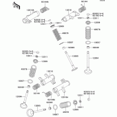 Схема вузла: Клапан(и)(1/2) для Kawasaki VN800 Vulcan 800 Drifter